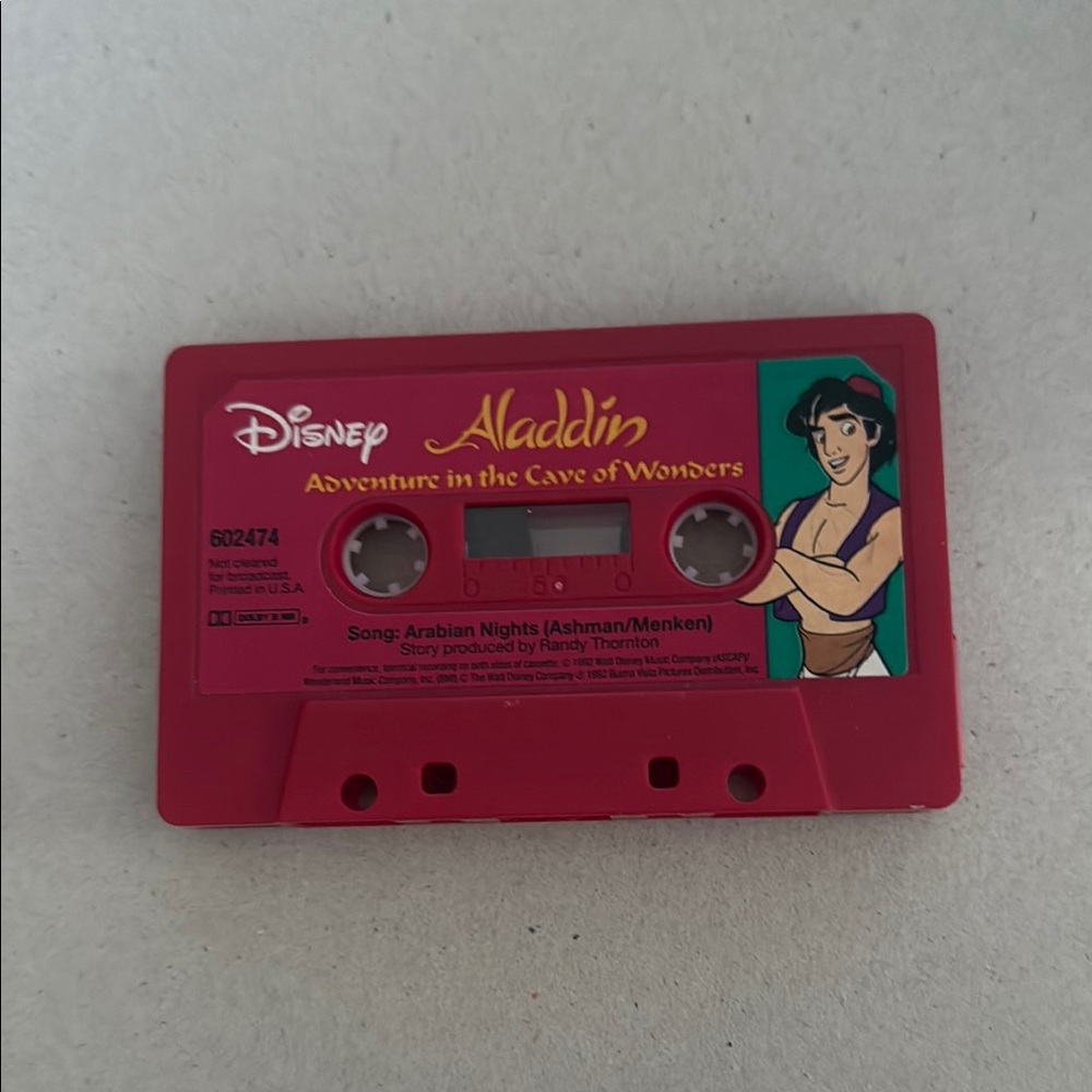 Disney Aladdin Pink Cassette